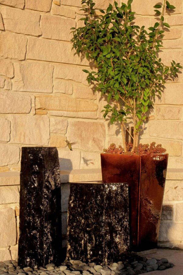 12" Chiseled Basalt Fountain Kits
