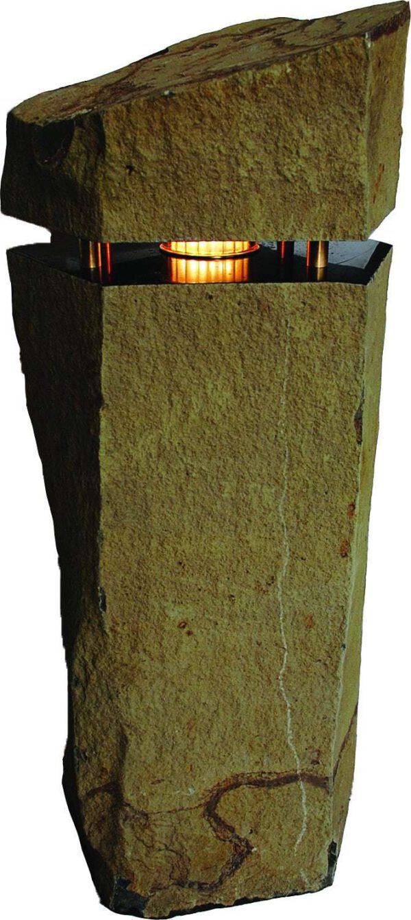 Grand Coulee Column Basalt Light, ~22" Diameter