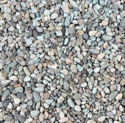 Rounded Seaside Aggregate, Green, 1/4"