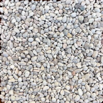 Rounded Seaside Aggregate, Ivory, 3/8"