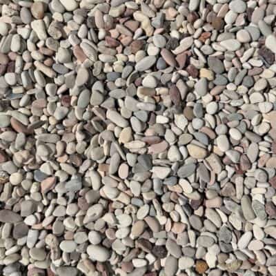 Rounded Seaside Aggregate, Mixed Pebble, 3/8"