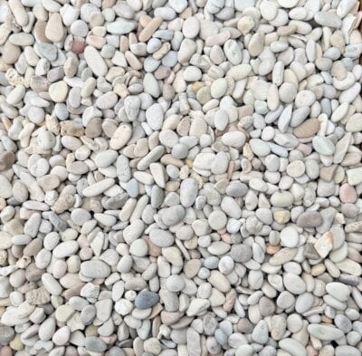 Rounded Seaside Aggregate, Ivory, 3/8"