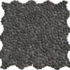 PT M CH Mini Black pebble tile mosaiC 1