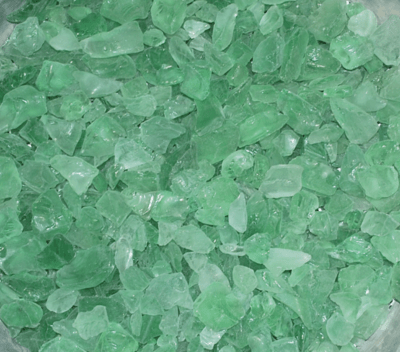 Tinted Green Beach Glass