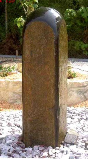 Custom Red Bluff Basalt Fountain - Polished Dome Top