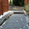 Basalt Hex Pavers, 12-18" Diameter, Flamed Finish - Image 3