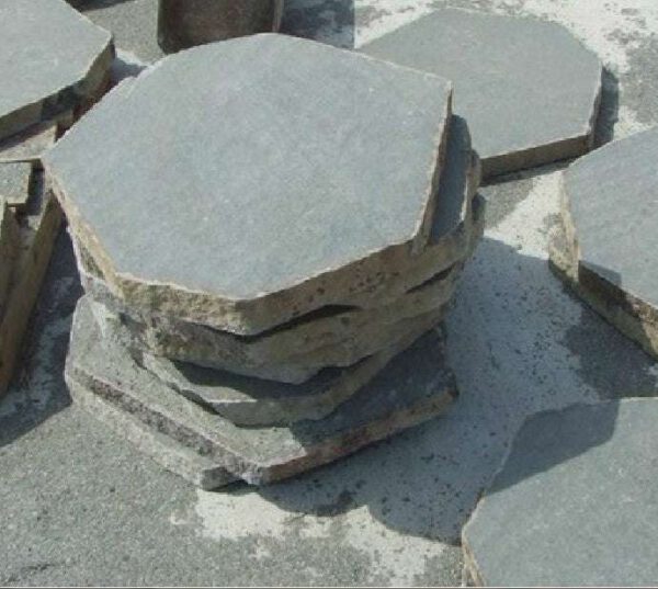 basalt paver 2 inch hexagon paver small