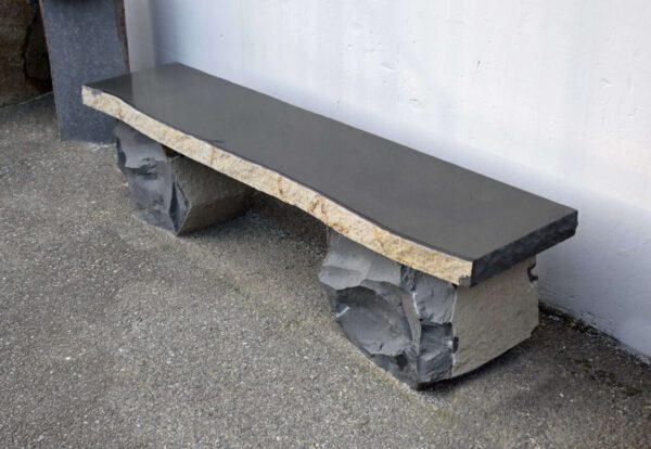 classic basalt bench with flamed top e1703274277134