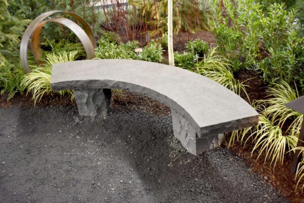 curved bench chiseled basalt e1703272316623