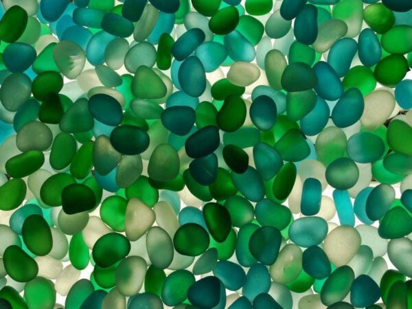 Sea Glass Pebble Ocean Mix