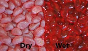 Sea Glass Pebble Red