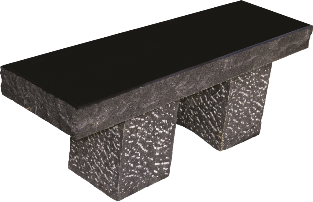 Bench, Midnight Black Granite, Classic Cascade Stoneworks