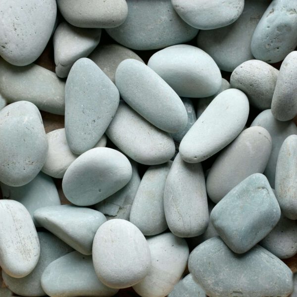 natural green beach pebbles 2 3 inch 15