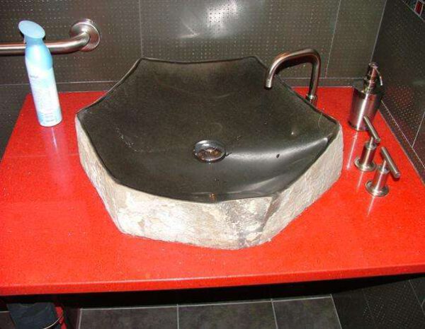 Polished Basalt Sink