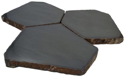 Basalt Pavers Hexagon, 20-24" Diameter, Polished Finish