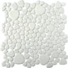 Porcelain Arctic White Pebble Tile