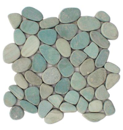 Sliced Aqua Pebble Tile