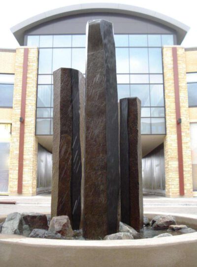 Custom Basalt Fountain - Polished Sides