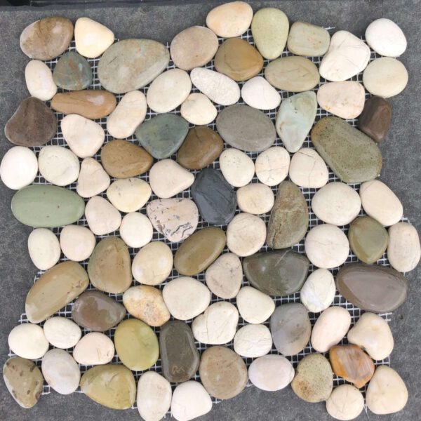 natural pebble tile ocean blend