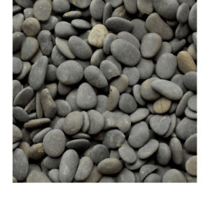 black matte pebbles