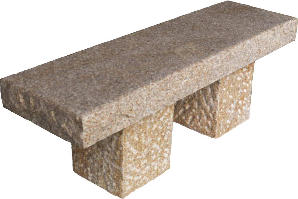 Bench, Golden Granite, Classic Cascade Stoneworks