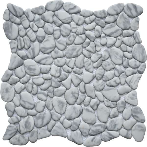 Pt Rg Mg Grey Recycled Glass Pebble Tile