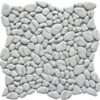 Pt Rg Mw White Recycled Glass Pebble Tile