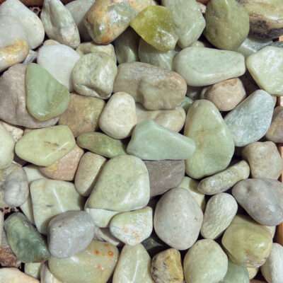 Polished Jade Green Pebbles - 1-1/2" - 2-1/2"