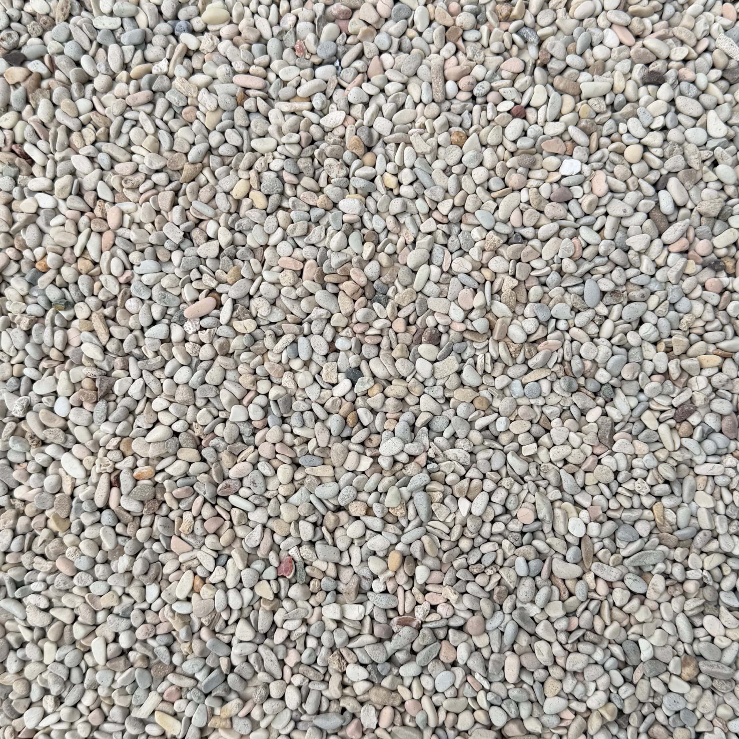 Rounded Seaside Aggregate, Ivory, 1/4" 1 Rounded Seaside Aggregate, Ivory, 1/4"