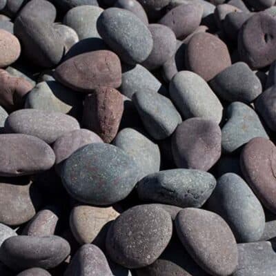 Red Mexican Beach Pebbles, 1"- 2"